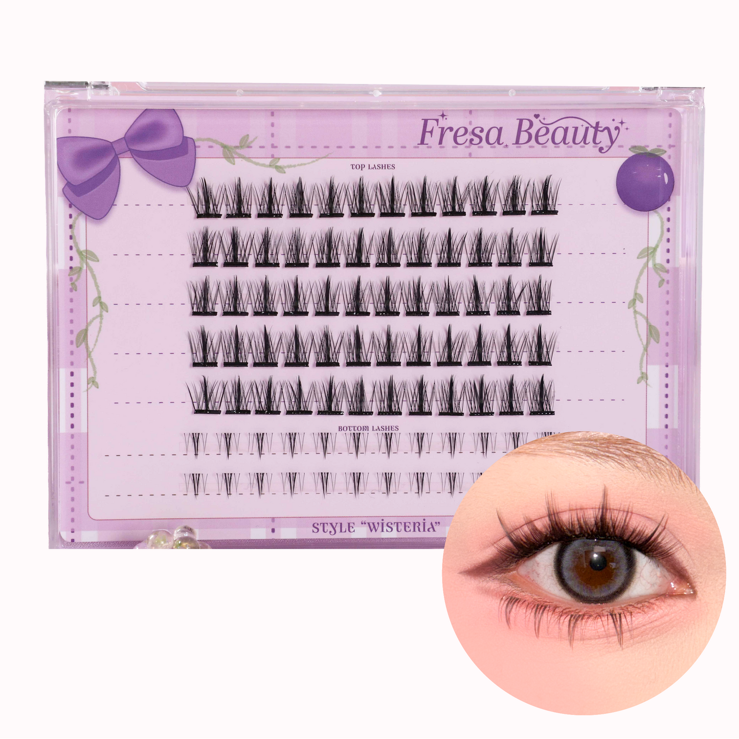 Fresa Beauty Gingham Garden Grape Lashes