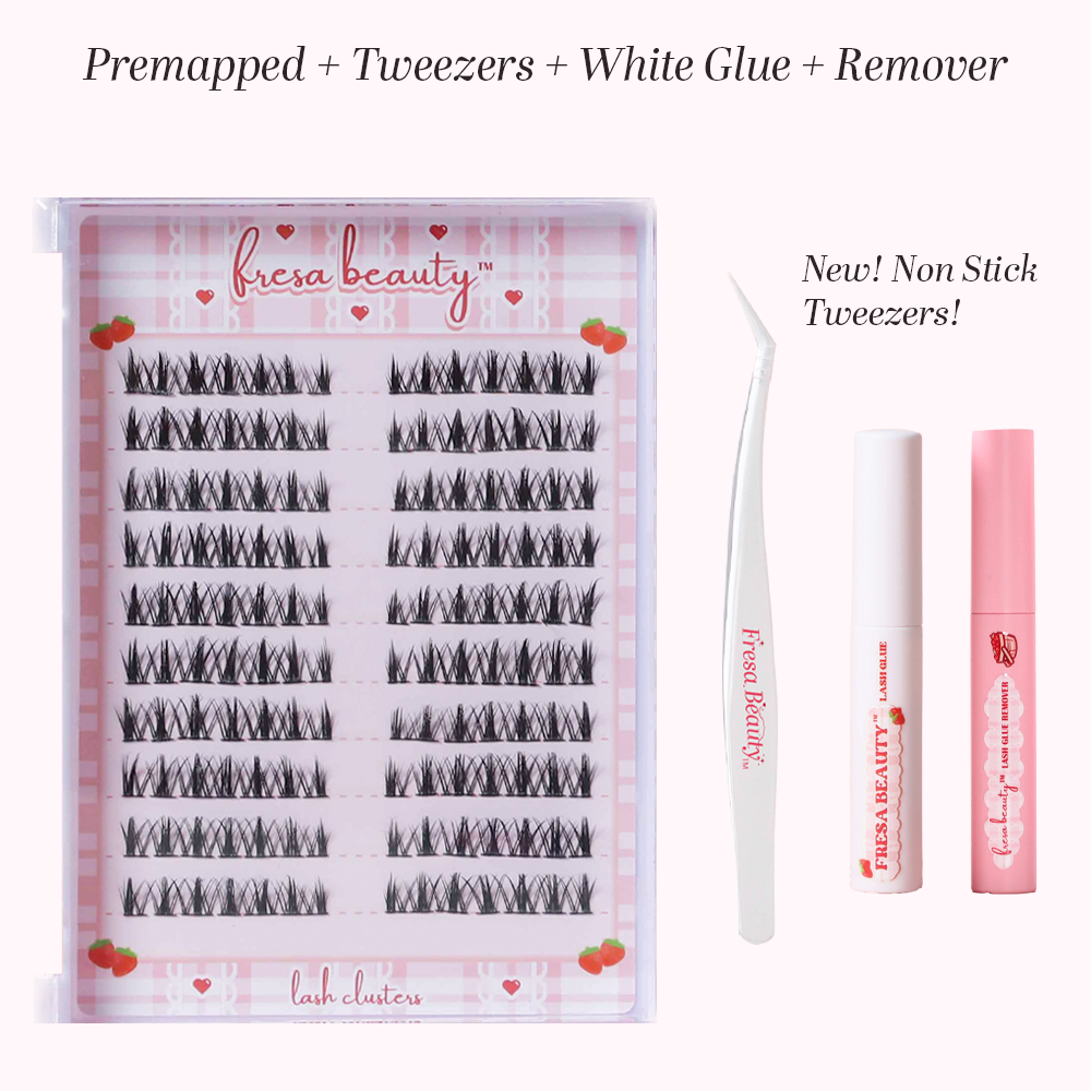 Fresa Doll Premapped Lash Clusters Tray 10 Pairs/140 Clusters