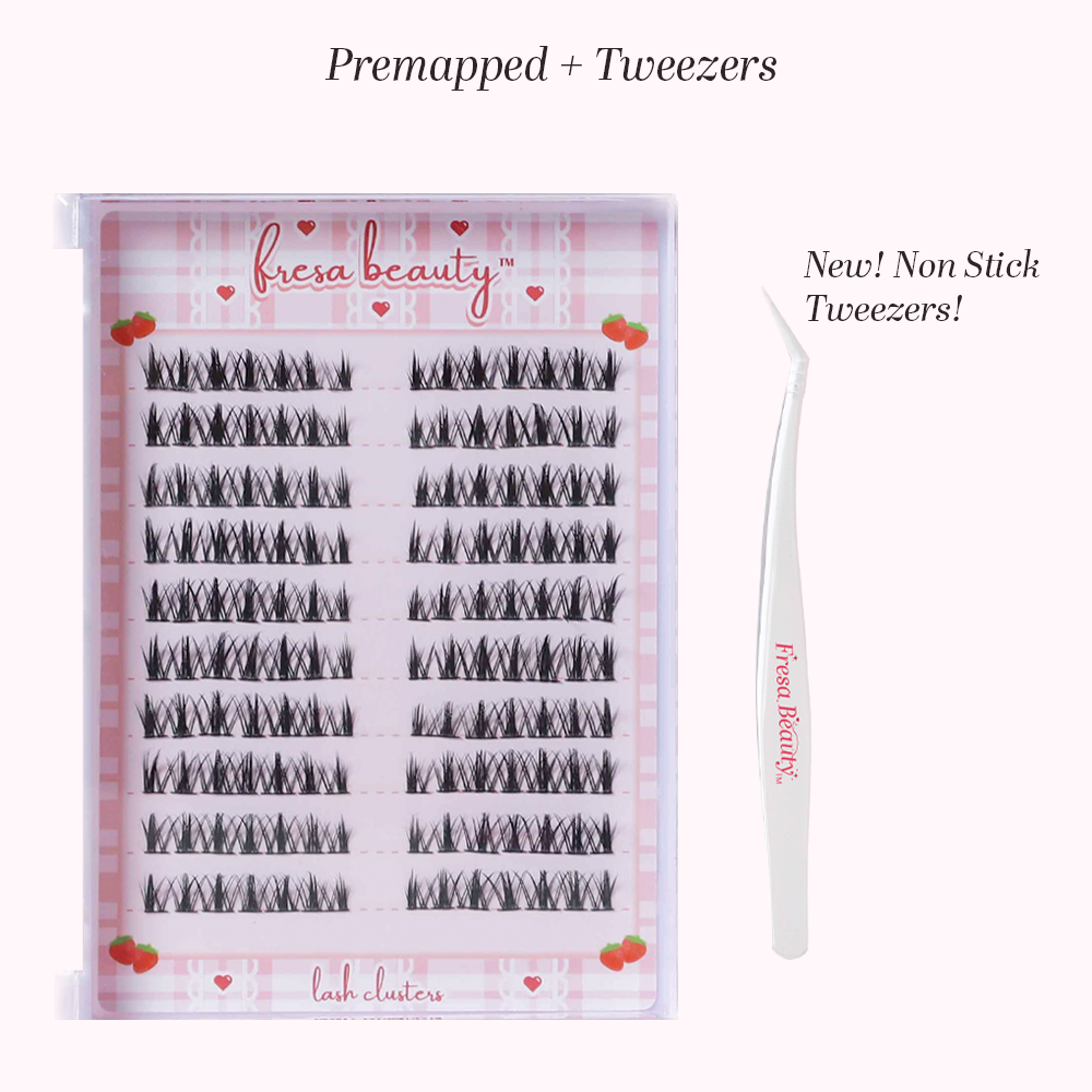 Fresa Doll Premapped Lash Clusters Tray 10 Pairs/140 Clusters