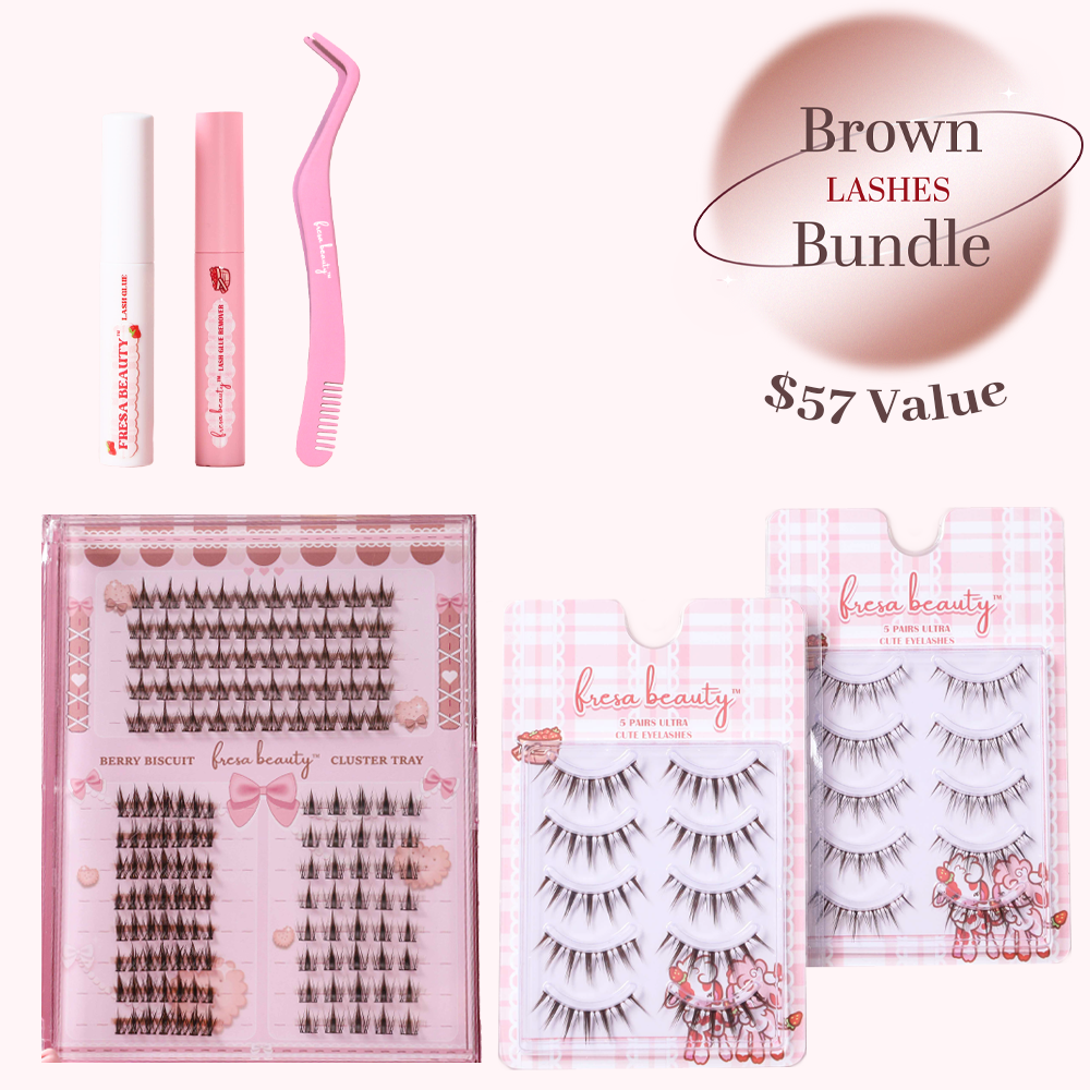 Espresso Brown Lashes Bundle