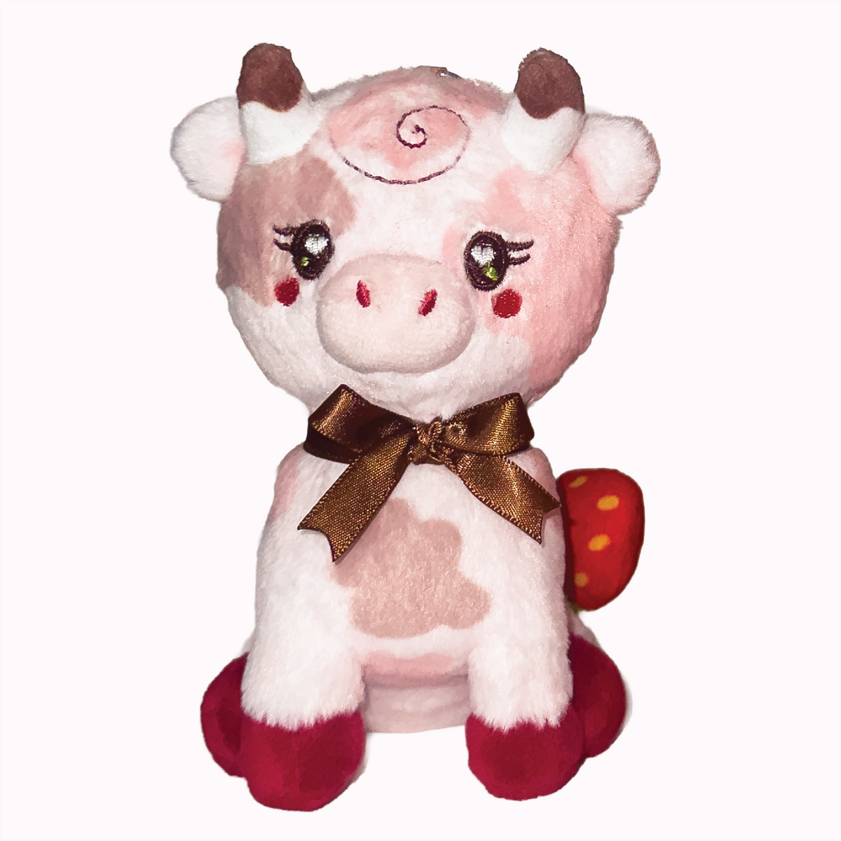 Fresa Beauty Strawberry Cow Plush Keychain 10 CM