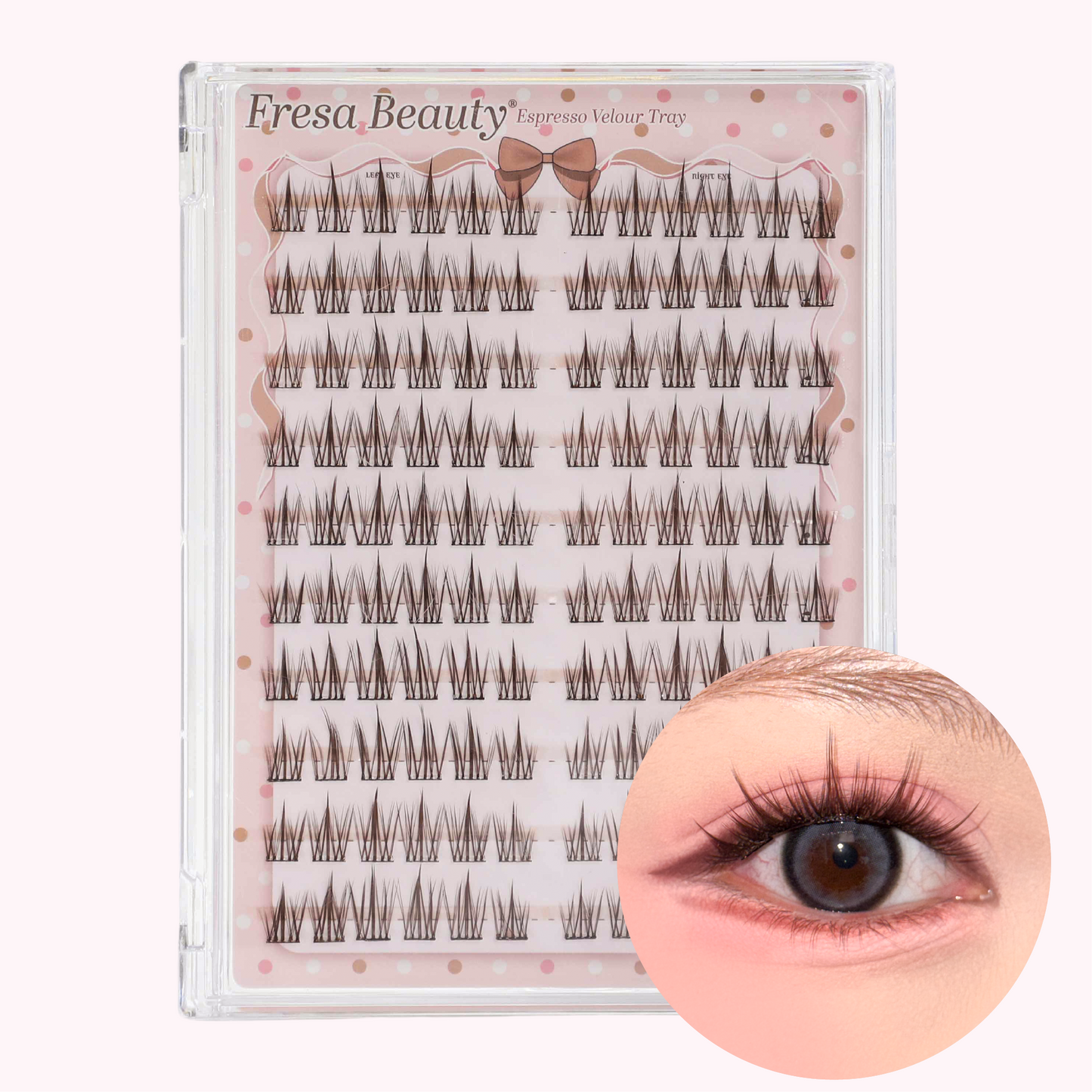 Espresso Velour Brown Fiber Pre Glue Clusters