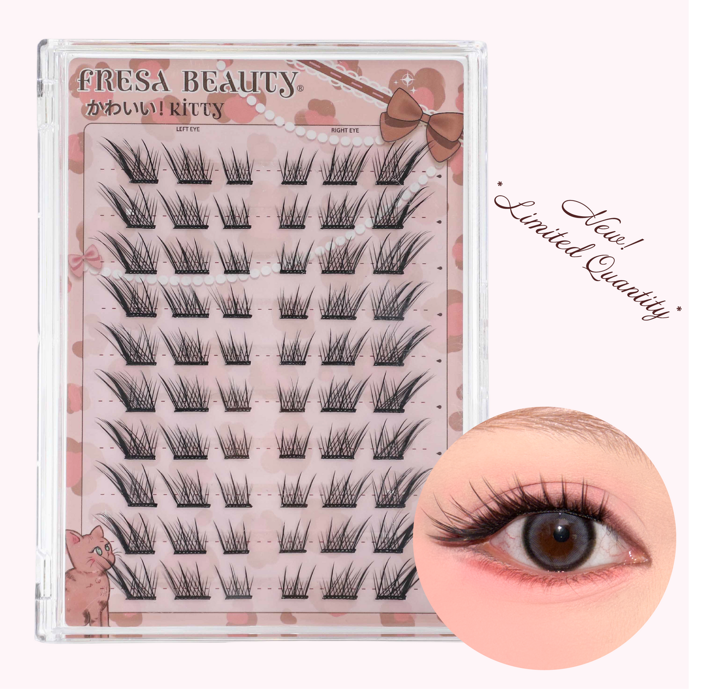 Kawaii Kitty Foxy Pre Glue Lashes