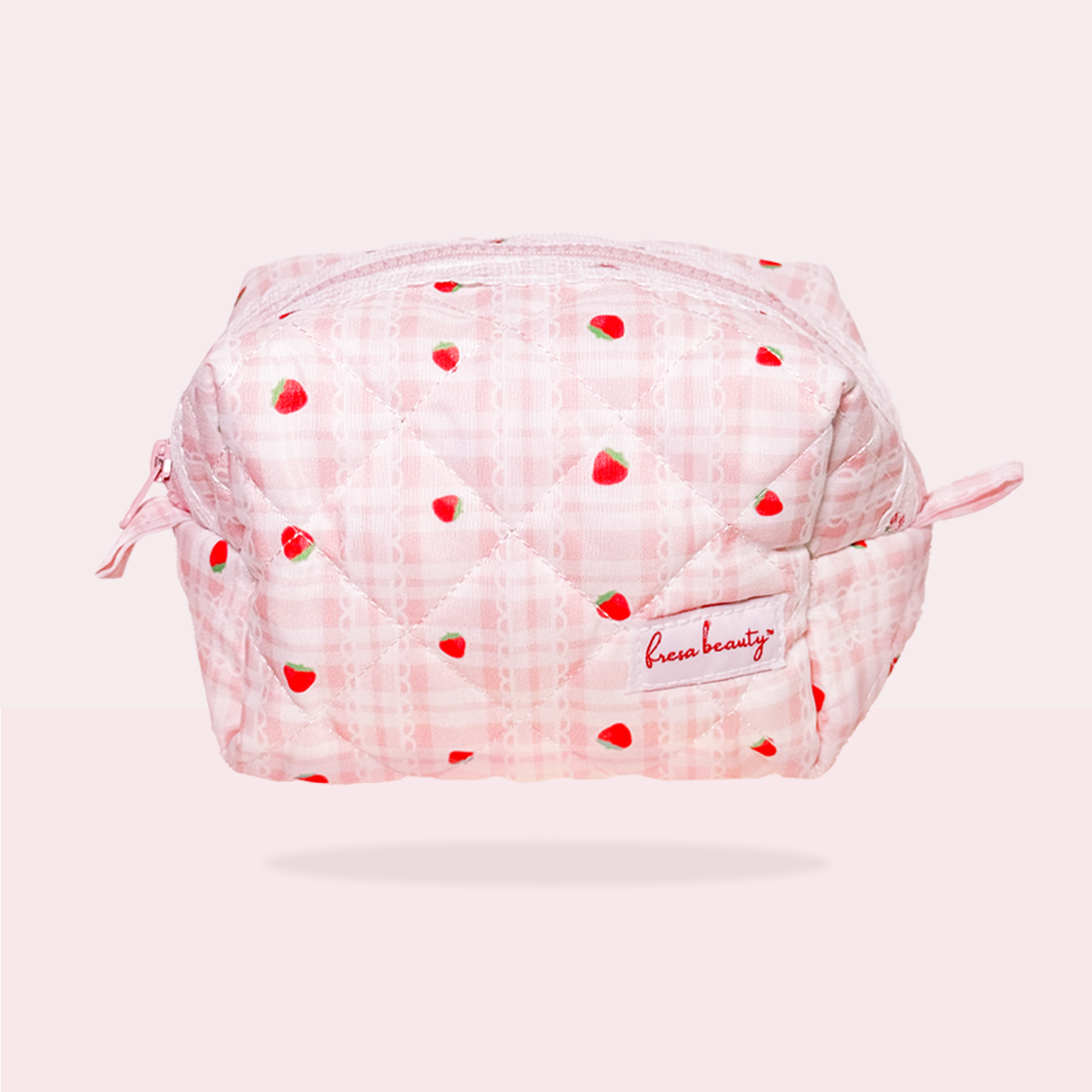 Strawberry Chiffon Makeup Bag Medium
