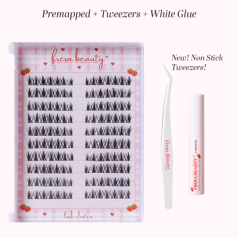 Fresa Doll Premapped Lash Clusters Tray 10 Pairs/140 Clusters