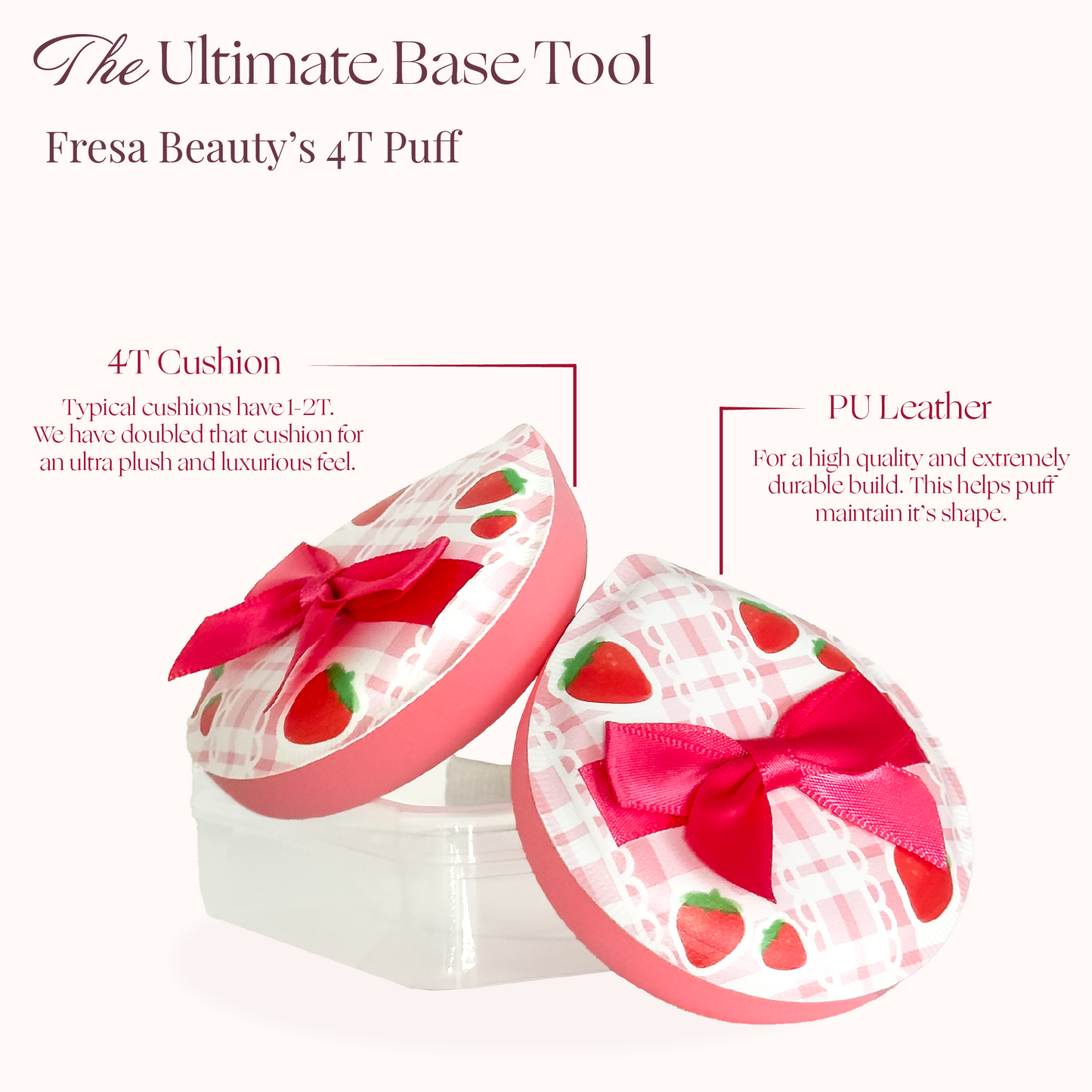 Fresa Beauty Premium Microcell Bow Puff