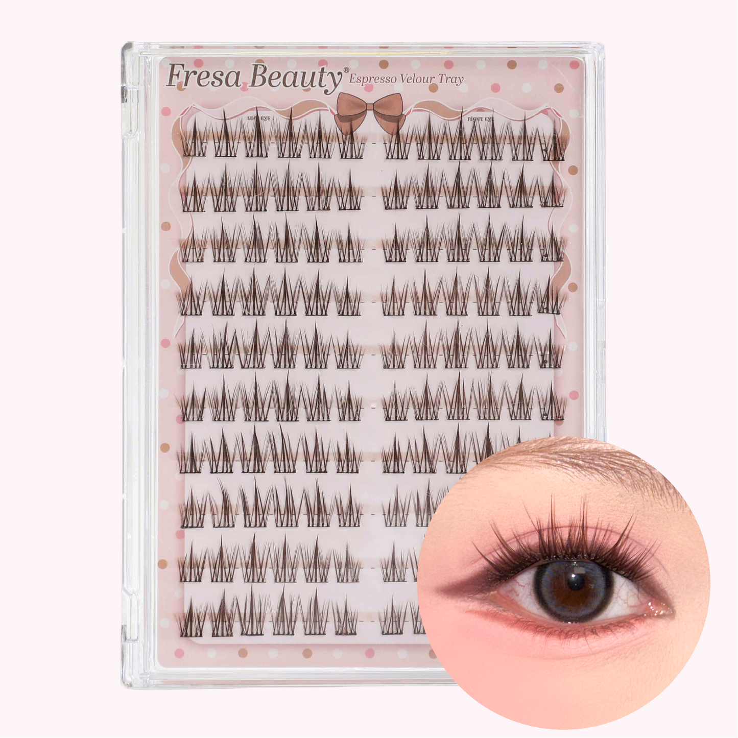 Espresso Velour Brown Fiber Pre Glue Clusters