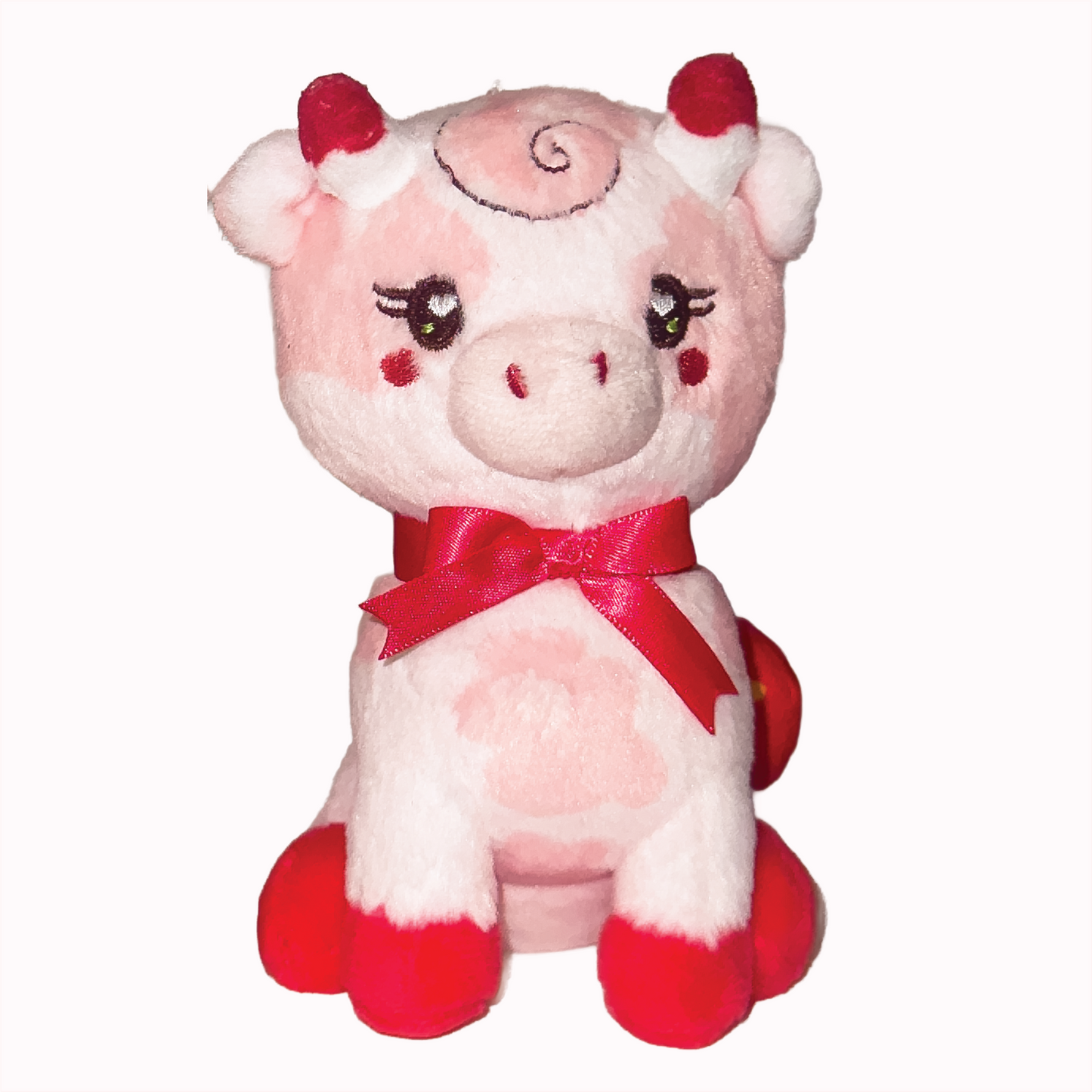 Fresa Beauty Strawberry Cow Plush Keychain 10 CM