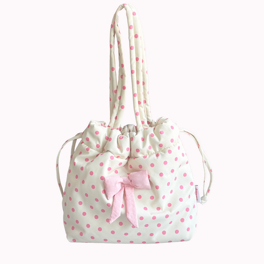 Fresa Beauty Strawberry Lemonade Drawstring Tote